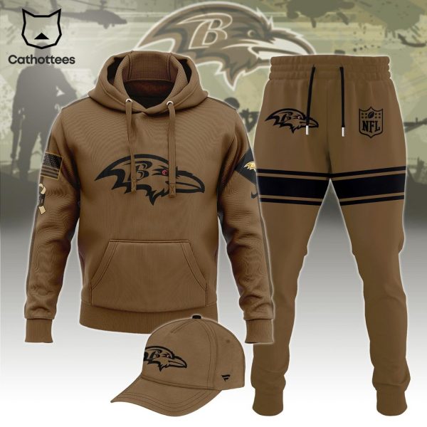 Baltimore Ravens Brown Logo Design Nike Hoodie, Longpants, Cap