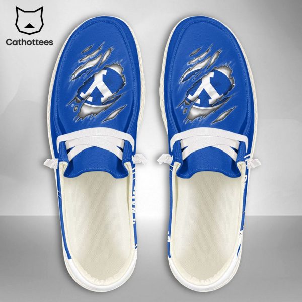 BEST NCAA BYU Cougars Custom Name Hey Dude Shoes