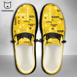 BEST NCAA Iowa Hawkeyes Custom Name Hey Dude Shoes