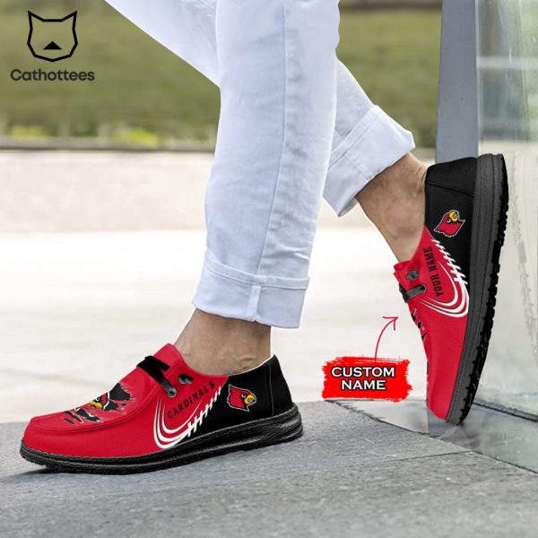 BEST NCAA Louisville Cardinals Custom Name Hey Dude Shoes