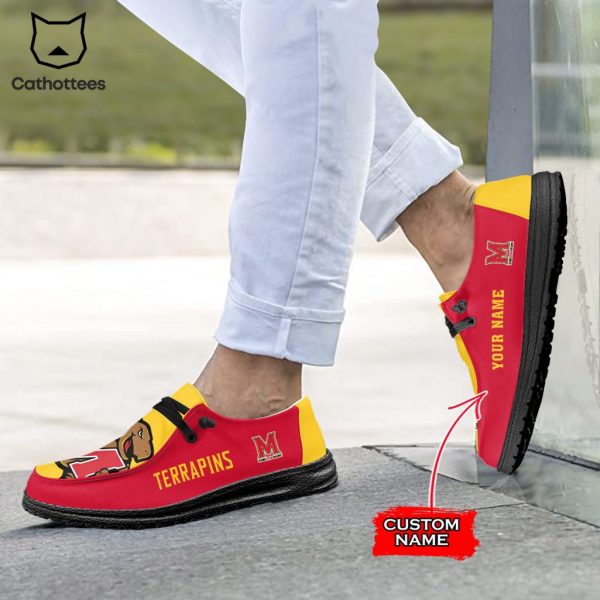 [BEST] NCAA Maryland Terrapins Custom Name Hey Dude Shoes