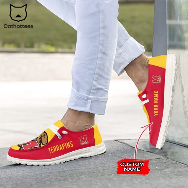 [BEST] NCAA Maryland Terrapins Custom Name Hey Dude Shoes