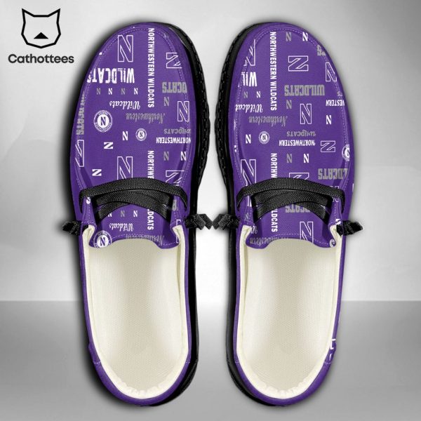 [BEST] NCAA Northwestern Wildcats Custom Name Hey Dude Shoes