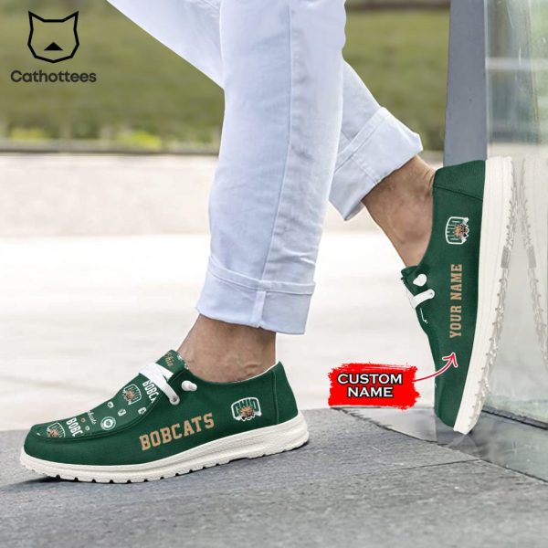 BEST NCAA Ohio Bobcats Custom Name Hey Dude Shoes