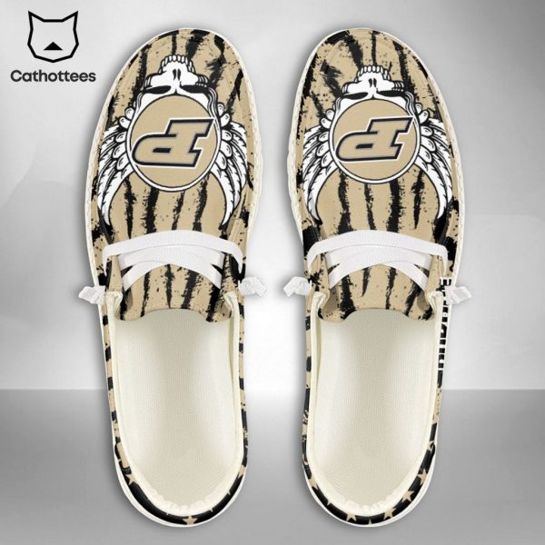 BEST NCAA Purdue Boilermakers Custom Name Hey Dude Shoes