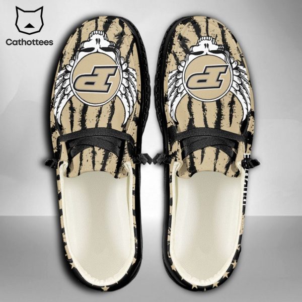 BEST NCAA Purdue Boilermakers Custom Name Hey Dude Shoes