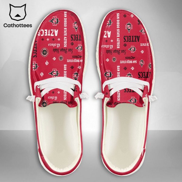 [BEST] NCAA San Diego State Aztecs Custom Name Hey Dude Shoes