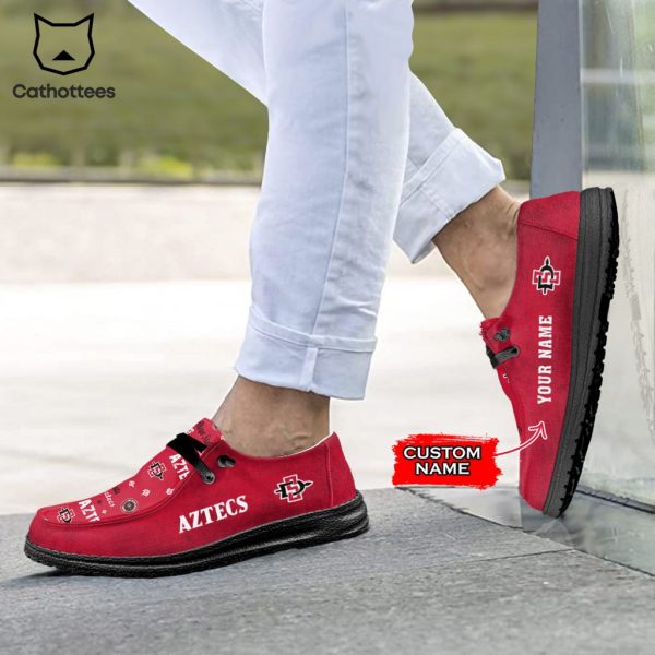 [BEST] NCAA San Diego State Aztecs Custom Name Hey Dude Shoes