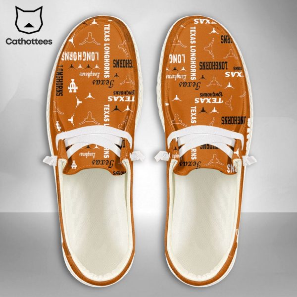 [BEST] NCAA Texas Longhorns Custom Name Hey Dude Shoes