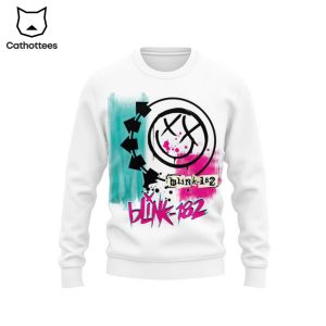 Blink -182 Ghostly Smiley Face Design 3D Sweater