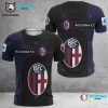 Bologna FC BFC 1909 Blue Red Design 3D T-Shirt
