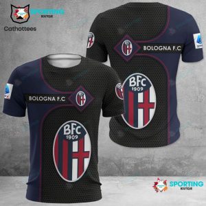 Bologna FC BFC 1909 Blue Black Design 3D T-Shirt