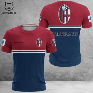 Bologna FC BFC 1909 Blue Red Design 3D T-Shirt