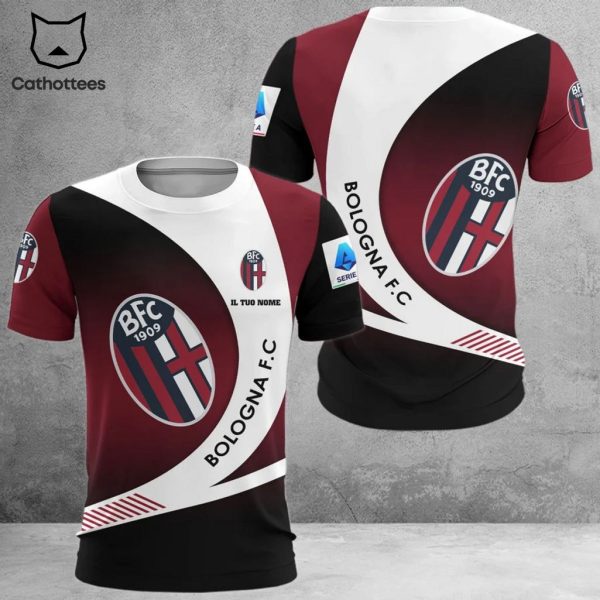 Bologna VFC 1909 Red White Design 3D T-Shirt