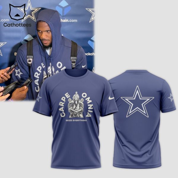 Carpe Omnia Dallas Cowboys Nike Logo Full Blue Design 3D Hoodie