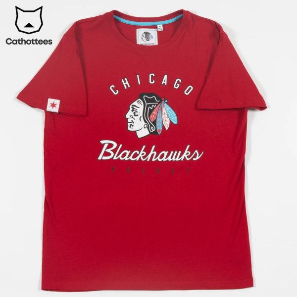 Chicago Blackhawks Hockey Red Design 3D T-Shirt