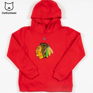 Chicago Blackhawks Logo Red Design 3D Hoodie