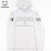 Chicago Blackhawks Military Appreciation Logo Gray Design 3D Hoodie