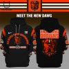 Cleveland Browns 1946 White Brown Mascot Design 3D Hoodie