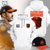 Cleveland Browns Football 1946 Nike Logo Mascot Black Design 3D Hoodie