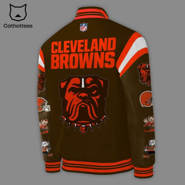 Cleveland Browns Dawg Nike Logo 1946 NFL Baseball Jacket