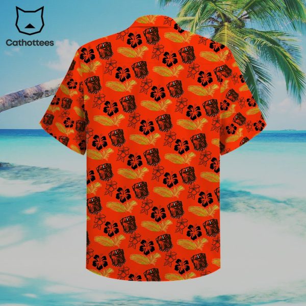 Cleveland Browns Dawg Orange New Logo Design Hawaiian Shirt