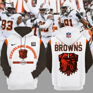 Cleveland Browns Football 1946 Nike Logo Mascot NFL Design 3D Hoodie