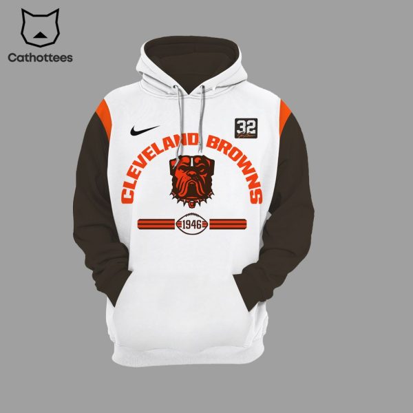 Cleveland Browns Football 1946 Nike Logo Mascot NFL Design 3D Hoodie