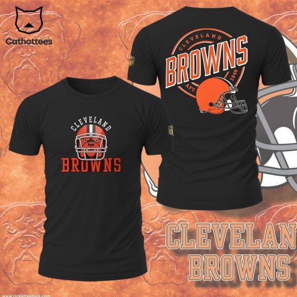 Cleveland Browns Football AFC 1946 NFL Logo Design 3D T-Shirt