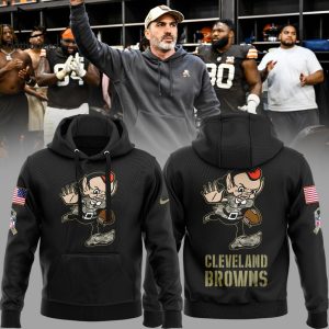 Cleveland Browns Football Black Nike Logo Design 3D Hoodie