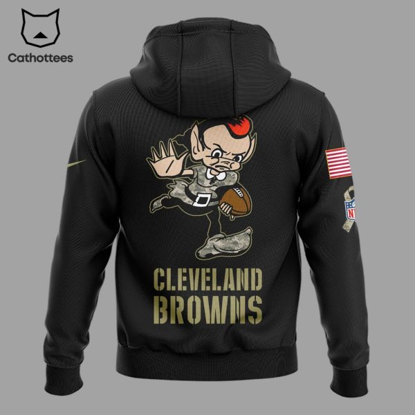 Cleveland Browns Football Black Nike Logo Design 3D Hoodie