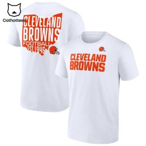 Cleveland Browns Football EST 1946 White Design 3D T-Shirt