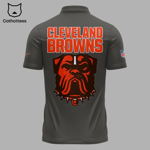 Cleveland Browns Football Mascot Design 3D Polo Shirt