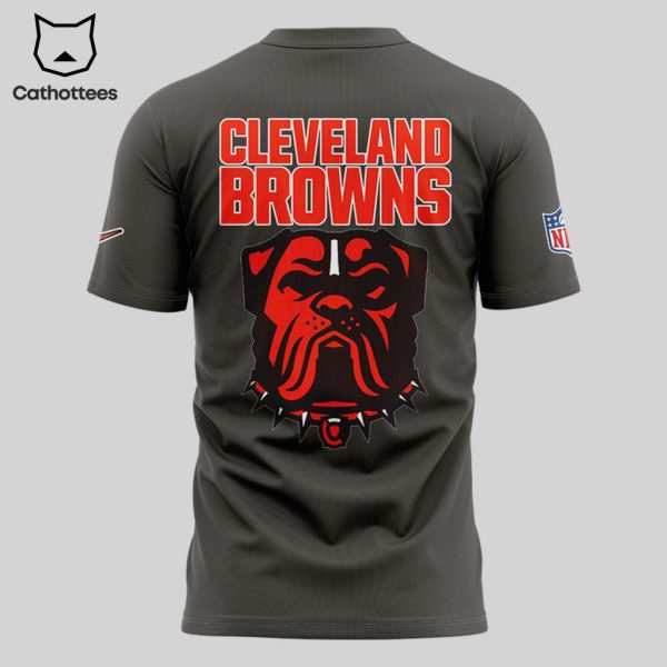 Cleveland Browns Football NFL 32 Nike Logo Black Design 3D T-Shirt