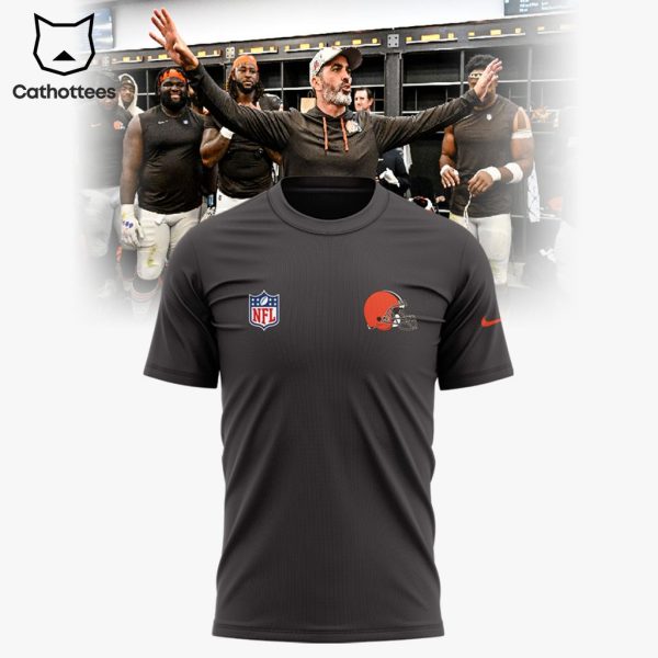 Cleveland Browns Football Nike Logo Black Design 3D T-Shirt