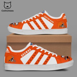 Cleveland Browns Football Orange White Design Stan Smith