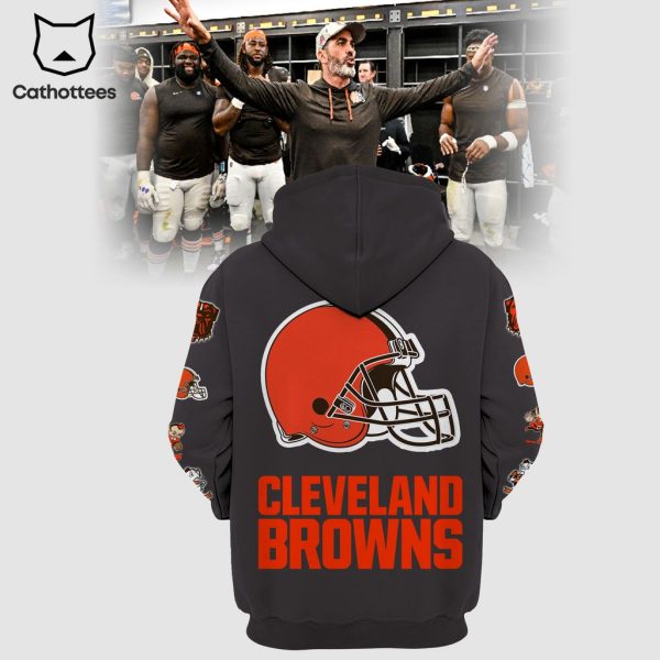 Cleveland Browns NFL Logo Black Design 3D Hoodie