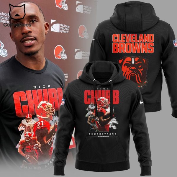 Cleveland Browns Nick Chubb Chubb Strong Nike Logo Black 3D Hoodie