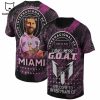 Club International De Futbol Goat Welcome To Inter Miami CF Pink Design 3D T-Shirt