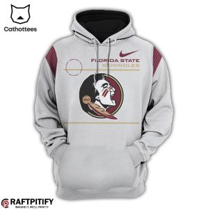 Coach Mike Norvell Florida State Seminoles Gray Nike Logo Design 3D Hoodie