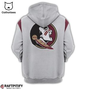 Coach Mike Norvell Florida State Seminoles Gray Nike Logo Design 3D Hoodie