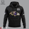 Baltimore Ravens NFL Black Mascot Design 3D Hoodie