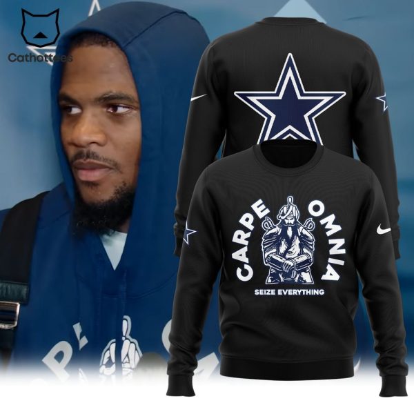 Dallas Cowboys Nike Logo Black Seize Everything Design 3D Sweater