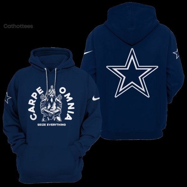 Dallas Cowboys Nike Logo Blue Design 3D Hoodie