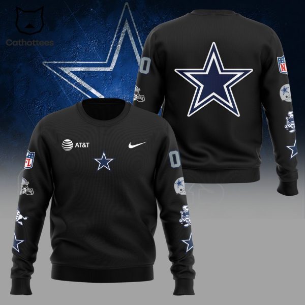 Dallas Cowboys Nike Logo Design Black 3D Hoodie