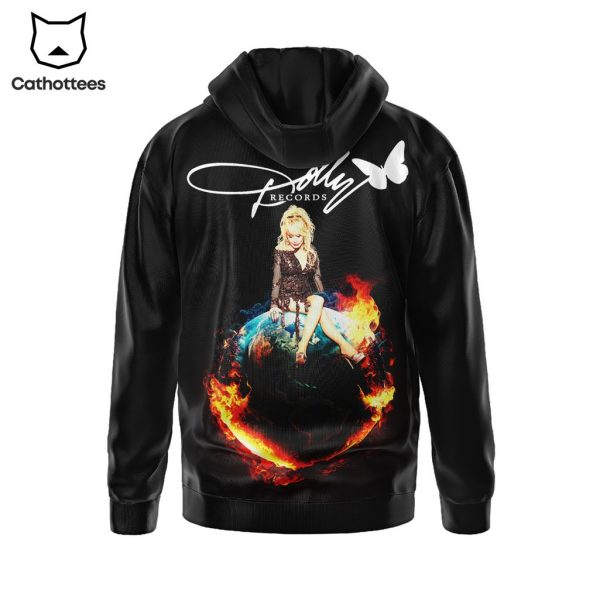 Dolly Rockstar Portrait Black Design 3D Hoodie