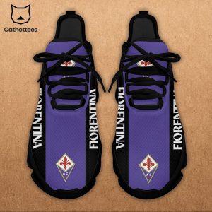 Fiorentina Clunky ACF Logo Black Purple Trim Design Max Soul Shoes