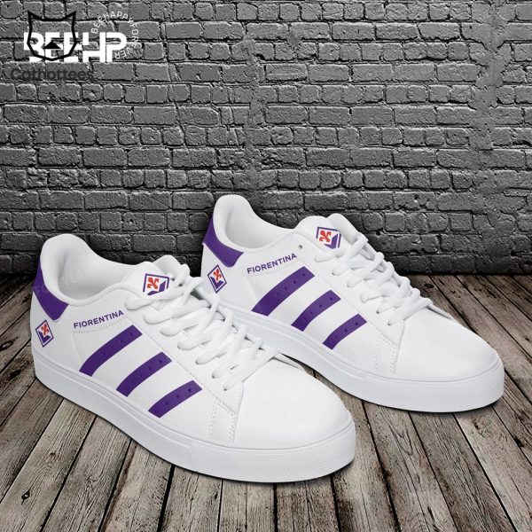 Fiorentina Nike Logo White Purple Trim Design Stan Smith