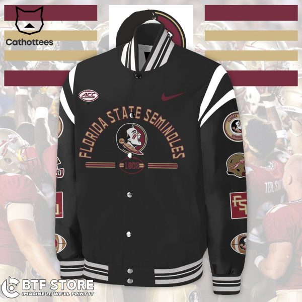 Florida State Seminoles 1902 Logo Design Baseball Jacket