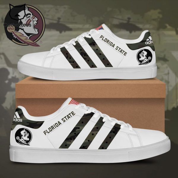 Florida State Seminoles Camo White Black Trim Design Stan Smith